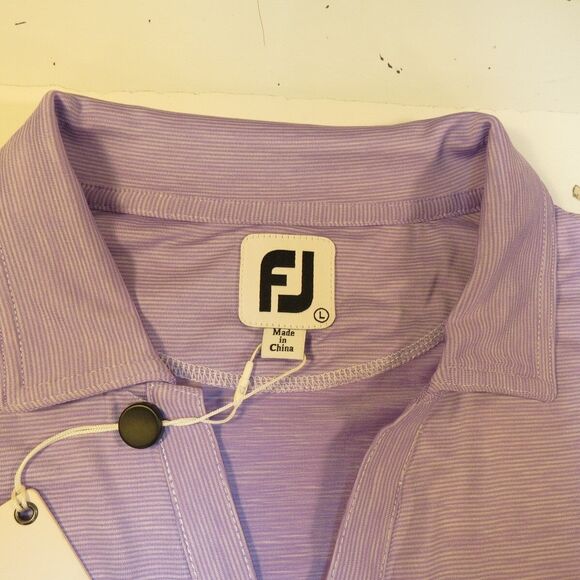 FOOTJOY Purple 1/4 ZIP JERSEY SHIRT Women L  LAS VEGAS COUNTRY CLUB GOLF - Picture 4 of 6